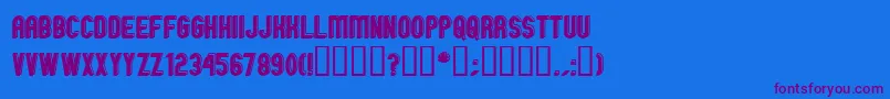 GMEXOO   Font – Purple Fonts on Blue Background