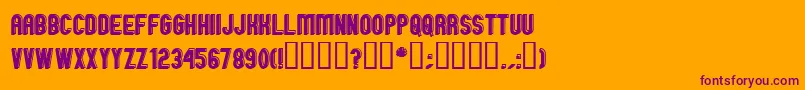 GMEXOO   Font – Purple Fonts on Orange Background