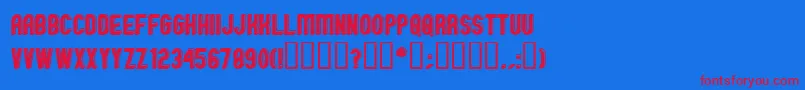 GMEXOO   Font – Red Fonts on Blue Background