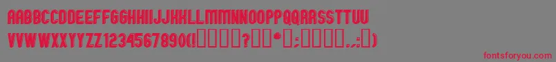 GMEXOO   Font – Red Fonts on Gray Background