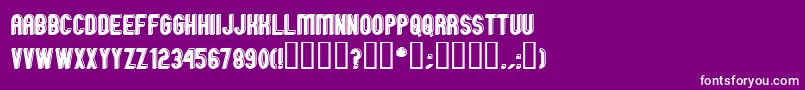 GMEXOO   Font – White Fonts on Purple Background