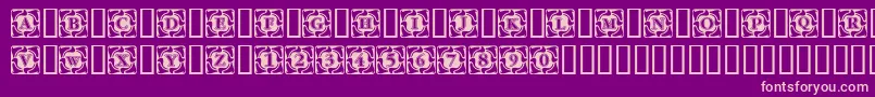 Cornerflair Font – Pink Fonts on Purple Background