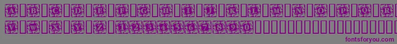 フォントCornerflair – 紫色のフォント、灰色の背景
