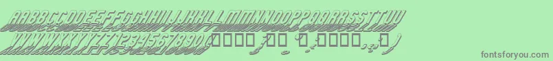 GMEXSG2 Font – Gray Fonts on Green Background