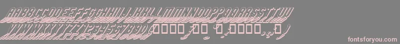 GMEXSG2 Font – Pink Fonts on Gray Background