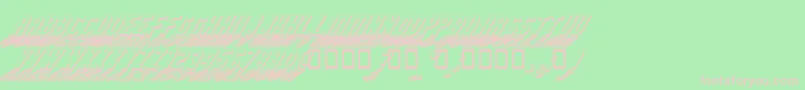 GMEXSG2 Font – Pink Fonts on Green Background