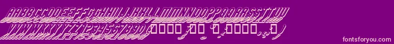GMEXSG2 Font – Pink Fonts on Purple Background