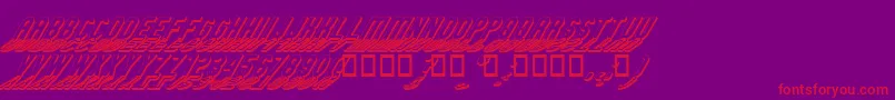 GMEXSG2 Font – Red Fonts on Purple Background