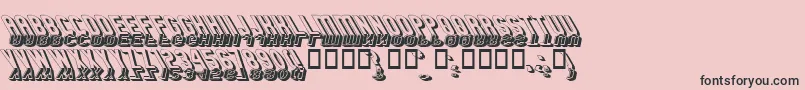 GMEXSG3 Font – Black Fonts on Pink Background