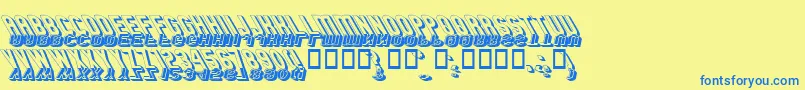 More about GMEXSG3 Font GMEXSG3 Font – Blue Fonts on Yellow Background
