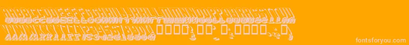 GMEXSG3 Font – Pink Fonts on Orange Background