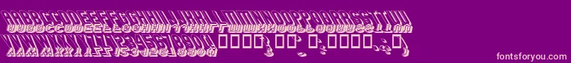 GMEXSG3 Font – Pink Fonts on Purple Background