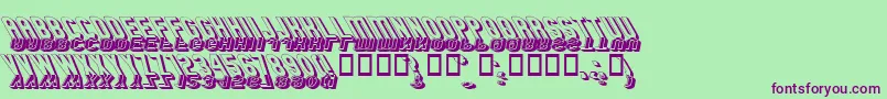 GMEXSG3 Font – Purple Fonts on Green Background