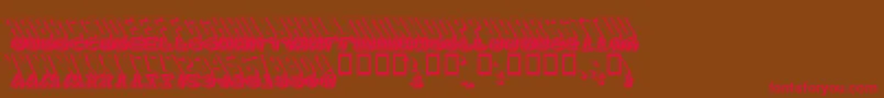 GMEXSG3 Font – Red Fonts on Brown Background