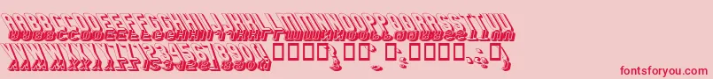 GMEXSG3 Font – Red Fonts on Pink Background