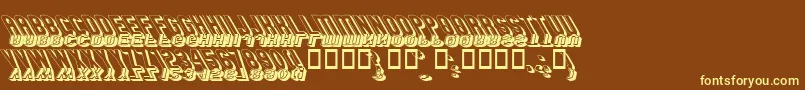 fuente GMEXSG3 – Fuentes Amarillas Sobre Fondo Marrón