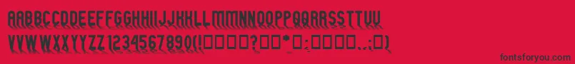 GMEXShad Font – Black Fonts on Red Background