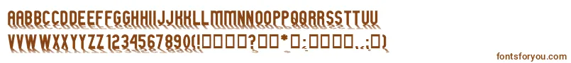 GMEXShad Font – Brown Fonts on White Background