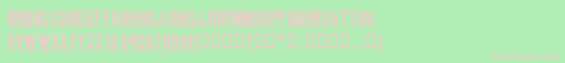 GMEXShad Font – Pink Fonts on Green Background