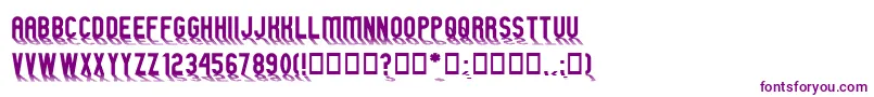 GMEXShad Font – Purple Fonts on White Background