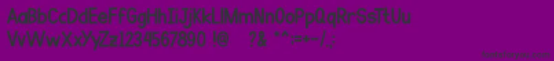 Go Banana Font – Black Fonts on Purple Background