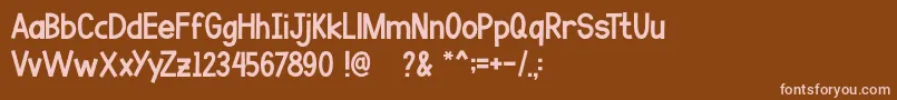 Шрифт Go Banana – розовые шрифты на коричневом фоне