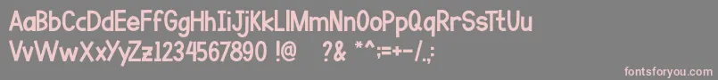 Шрифт Go Banana – розовые шрифты на сером фоне