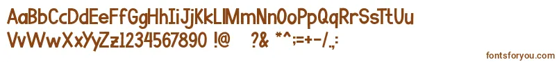 Go Banana Font – Brown Fonts on White Background