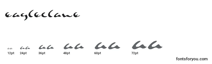 Размеры шрифта Eagleclawe