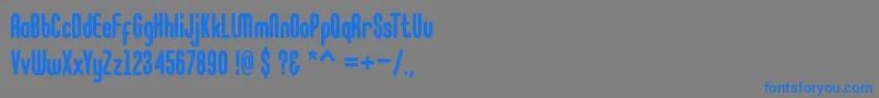 フォントGo Cloud – 灰色の背景に青い文字