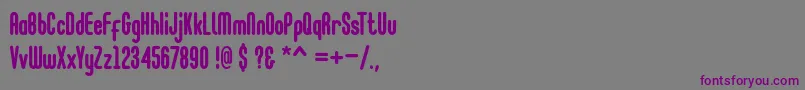Шрифт Go Cloud – фиолетовые шрифты на сером фоне