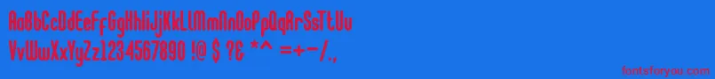 Go Cloud Font – Red Fonts on Blue Background