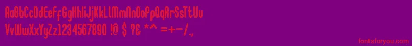 Go Cloud Font – Red Fonts on Purple Background