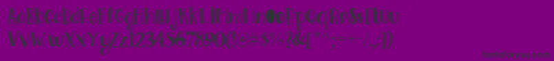 Go Doodling Font Font – Black Fonts on Purple Background
