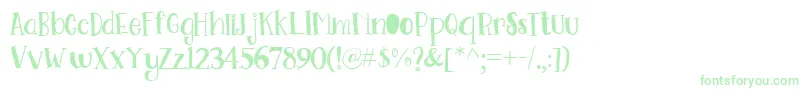 Go Doodling Font Font – Green Fonts on White Background