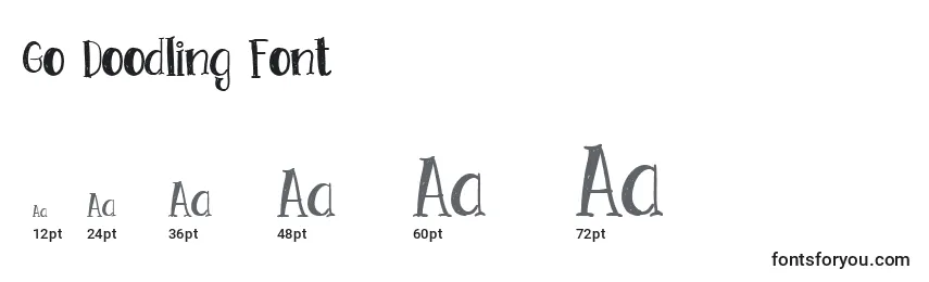 Größen der Schriftart Go Doodling Font