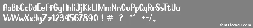 Go Frog Font – White Fonts on Gray Background