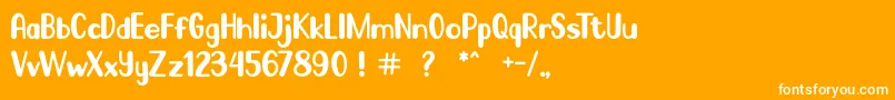 Go Frog Font – White Fonts on Orange Background