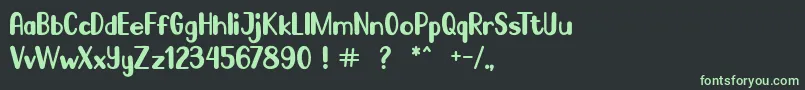 Шрифт Go Frog – зелёные шрифты на чёрном фоне
