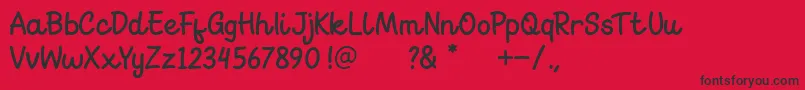 Go Melon Font – Black Fonts on Red Background