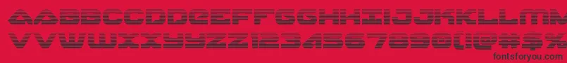 Skyhawkscan Font – Black Fonts on Red Background