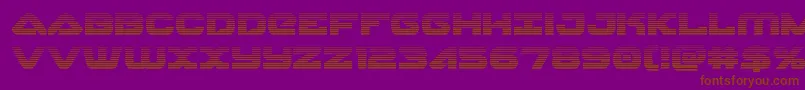 Skyhawkscan Font – Brown Fonts on Purple Background