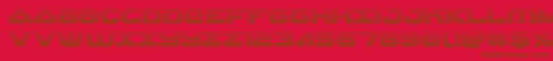 Skyhawkscan Font – Brown Fonts on Red Background