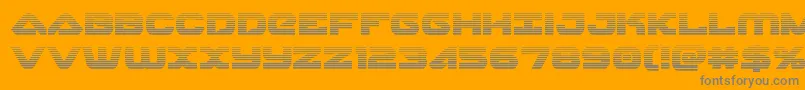 Шрифт Skyhawkscan – серые шрифты на оранжевом фоне