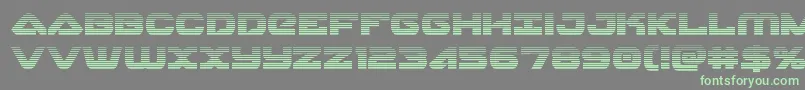 Skyhawkscan Font – Green Fonts on Gray Background