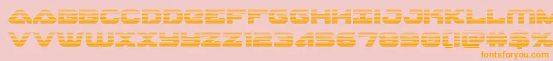 Skyhawkscan Font – Orange Fonts on Pink Background