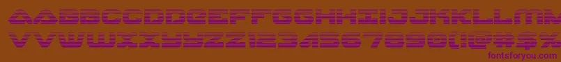 Skyhawkscan Font – Purple Fonts on Brown Background