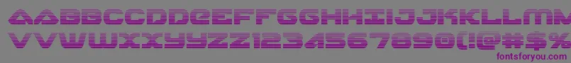 Шрифт Skyhawkscan – фиолетовые шрифты на сером фоне