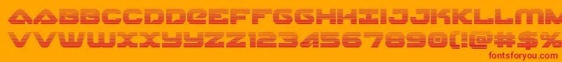 fuente Skyhawkscan – Fuentes Rojas Sobre Fondo Naranja
