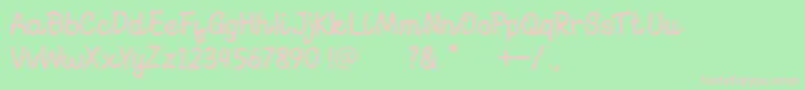 Go Melon Font – Pink Fonts on Green Background